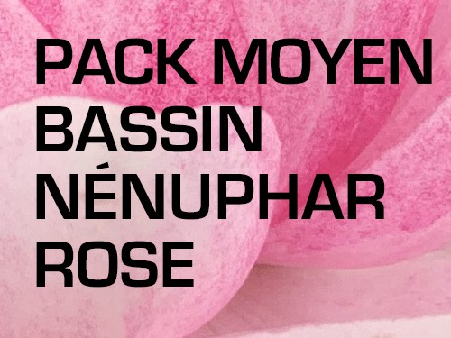 Pack Moyen Bassin - Nénuphar rose