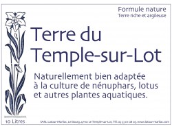 Substrat pour néuphars, lotus et plantes aquatiques 10L
